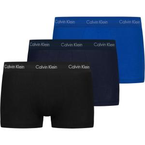 imageCalvin Klein mens Underwear Micro Stretch 3 Pack TrunkBlackBlueshadowCobaltwater