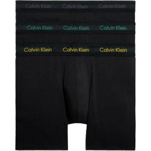 imageCalvin Klein mens Underwear Micro Stretch 3 Pack TrunkMulticoloured Bchrcl Hthr  Mrngsd Yw  Flg Grn Lg