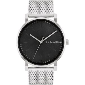 imageCalvin Klein Slate Mens Quartz Watch  Gift for HimBlack Silver Mesh