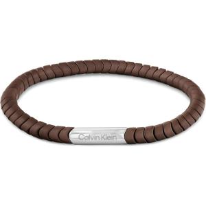 imageCalvin Klein Mens Intuitive Connection Bracelet Stainless Steel with Hematite Logo Accent Beads for Effortless Style  Modern Statement Accessory  Gift for HimBrown