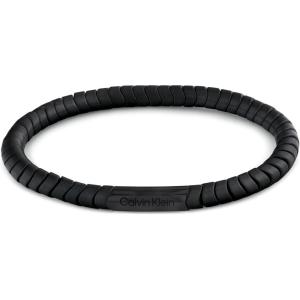 imageCalvin Klein Mens Intuitive Connection Bracelet Stainless Steel with Hematite Logo Accent Beads for Effortless Style  Modern Statement Accessory  Gift for HimBlack