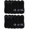 imageCalvin Klein Mens Liner Socks  12 Pack Lightweight Performance Non Slip No Show Socks for Men  Athletic Shoe Sock LinersBlack Logo