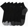 imageCalvin Klein Mens Quarter Socks  6 Pack Cushioned Mini Crew Athletic Socks for Men Ideal for Running Sport and HikingBlack Grey Logo