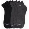 imageCalvin Klein Mens Quarter Socks  6 Pack Cushioned Mini Crew Athletic Socks for Men Ideal for Running Sport and HikingGreyBlack