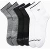 imageCalvin Klein Mens Quarter Socks  6 Pack Cushioned Mini Crew Athletic Socks for Men Ideal for Running Sport and HikingHeather Grey