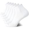 imageCalvin Klein Mens High Quarter Socks  6 Pack Breathable Soft Cushioned Mini Crew Athletic Socks for Men Shoe Size 712All White