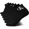 imageCalvin Klein Mens High Quarter Socks  6 Pack Breathable Soft Cushioned Mini Crew Athletic Socks for Men Shoe Size 712Black