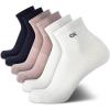 imageCalvin Klein Mens Quarter Socks  6 Pack Cushioned Mini Crew Athletic Socks for Men Ideal for Running Sport and HikingBeige Assorted