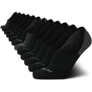 imageCalvin Klein Mens Liner Socks  12 Pack Lightweight Performance Non Slip No Show Socks for Men  Athletic Shoe Sock LinersBlack Ultra Low