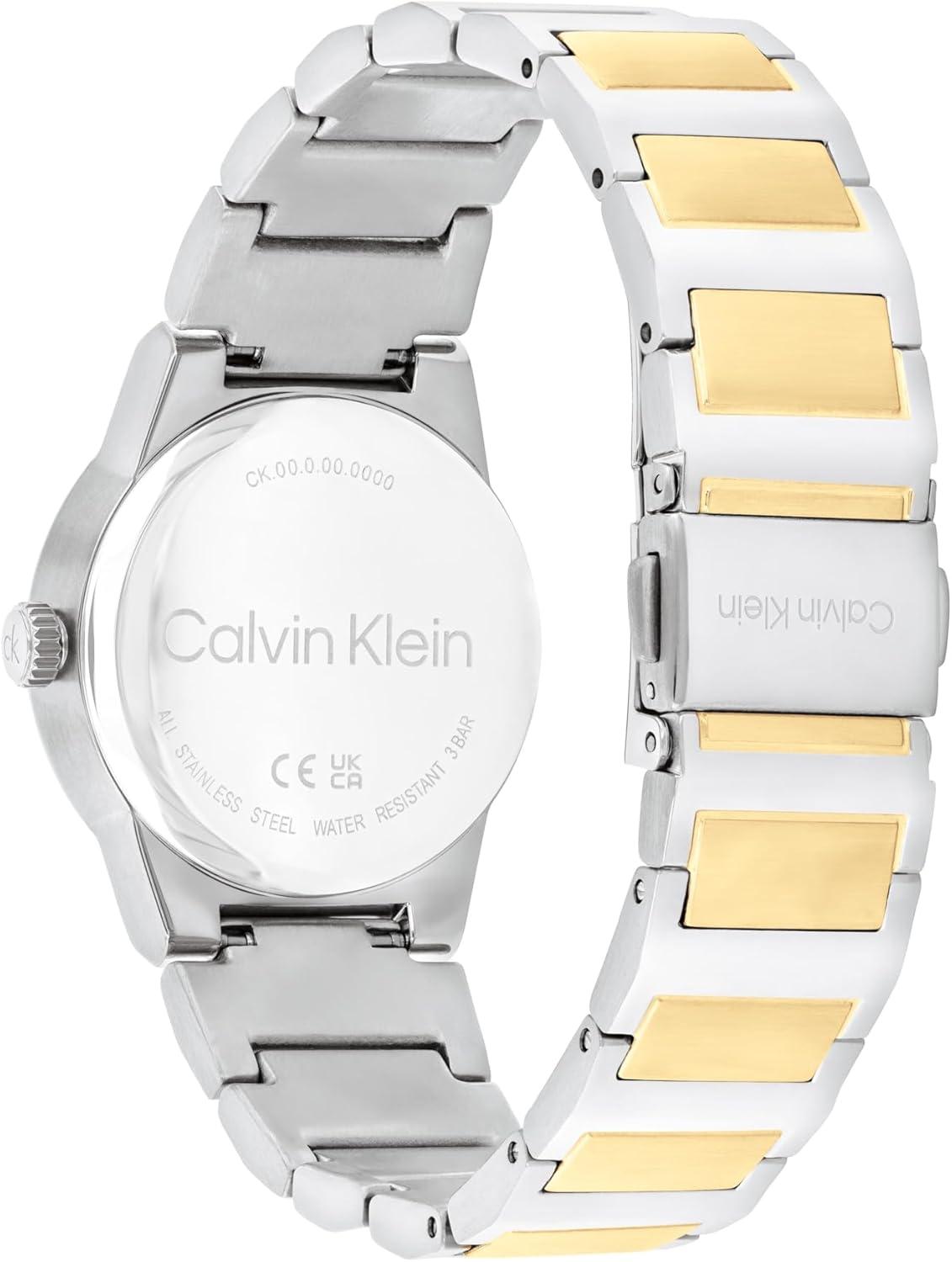 imageCalvin Klein Womens CK Linear Elegance  32mm 2H Quartz Slim Watch  Stainless Steel Bracelet  Premium Fashion Timepiece for All Occasions  Gift for HerTwo Tone