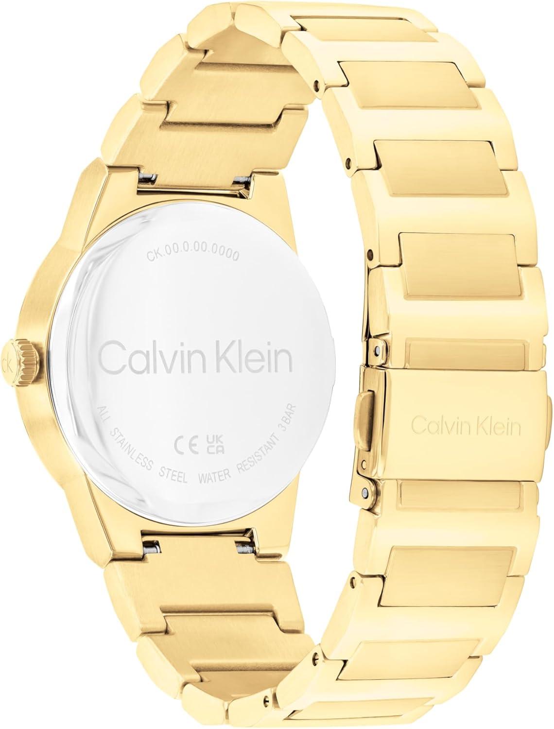 imageCalvin Klein Womens CK Linear Elegance  36mm 2H Quartz Slim Watch  Stainless Steel Bracelet  Premium Fashion Timepiece for All Occasions  Gift for HerGunmetal Gold