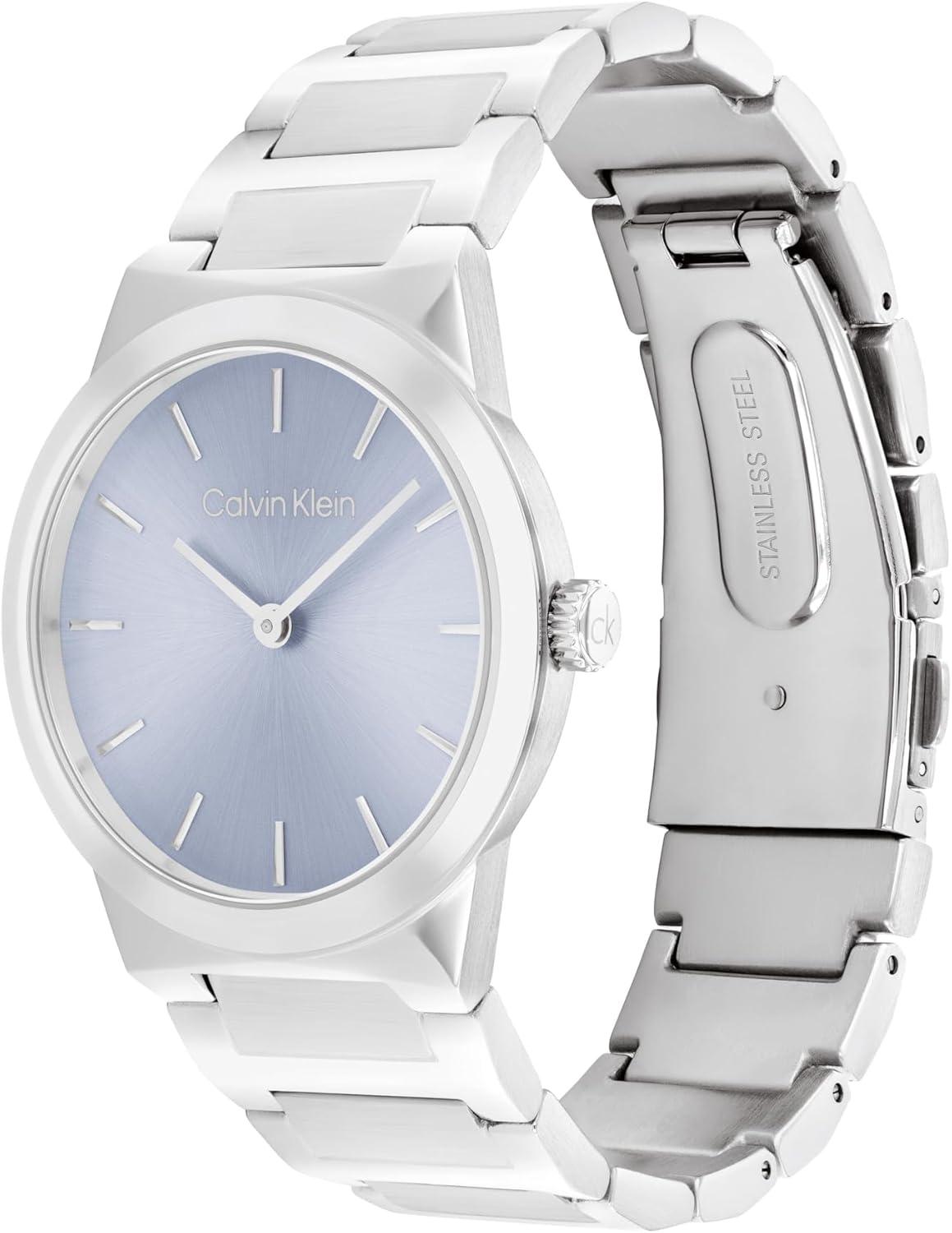 imageCalvin Klein Womens CK Linear Elegance  36mm 2H Quartz Slim Watch  Stainless Steel Bracelet  Premium Fashion Timepiece for All Occasions  Gift for HerBlue