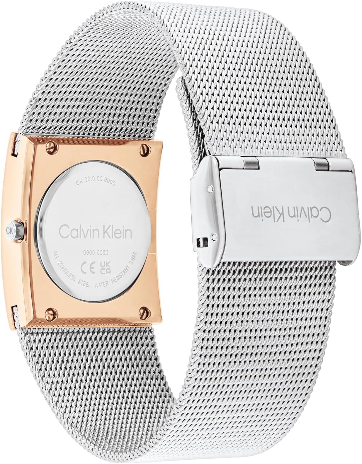 imageCalvin Klein Womens CK Pulse  26mm 2H Quartz Watch  Stainless Steel Mesh Bracelet  Water Resistance 30 Meters  Minimalistic Style  Premium Fashion  Gift for HerRose Gold