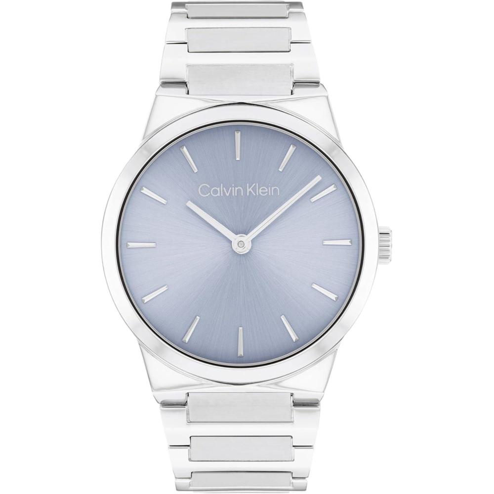 imageCalvin Klein Womens CK Linear Elegance  36mm 2H Quartz Slim Watch  Stainless Steel Bracelet  Premium Fashion Timepiece for All Occasions  Gift for HerBlue