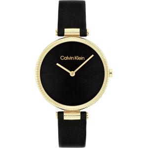 imageCalvin Klein Gleam  Womens 2H Quartz Watch Stainless Steel  Water Resistant 3 ATM30 Meters  A Timeless Elegance for Her Everyday Lifestyle  32 mmBlack