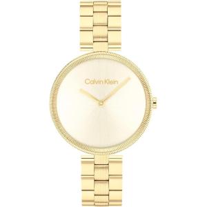 imageCalvin Klein Gleam  Womens 2H Quartz Watch Stainless Steel  Water Resistant 3 ATM30 Meters  A Timeless Elegance for Her Everyday Lifestyle  32 mmGold Plated