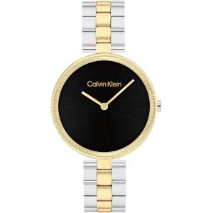 imageCalvin Klein Gleam  Womens 2H Quartz Watch Stainless Steel  Water Resistant 3 ATM30 Meters  A Timeless Elegance for Her Everyday Lifestyle  32 mmTwo Tone