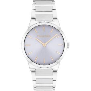 imageCalvin Klein Womens CK Linear Elegance  32mm 2H Quartz Slim Watch  Stainless Steel Bracelet  Premium Fashion Timepiece for All Occasions  Gift for HerPurple