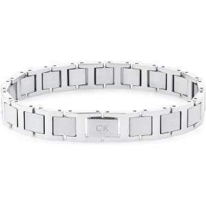 imageCalvin Klein Enhance Link Bracelet Collection for Men Adjustable Double Locking Fold Over Stainless Steel Jewelry Accessories Designer Wear