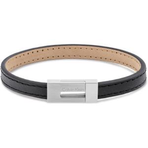 imageCalvin Klein Mens CK Exposed Bracelet Brushed ID Tag Stainless Steel Sizeable Magnetic Closure  Modern Statement Accessory  Gift for HimBlack