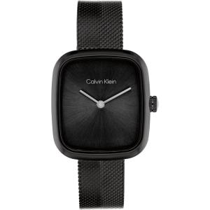 imageCalvin Klein Womens CK Adore  27mm 2H Quartz Watch  Stainless Steel Mesh Bracelet  Modern Stylish Timepiece  Premium Fashion  Gift for HerBlack