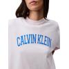 imageCalvin Klein Jeans Womens Boxy Varsity TShirtCrystal Pink