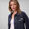 imageCalvin Klein Womens Classic Denim Trucker JacketStorm Blue