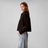 imageCalvin Klein Womens Cotton Poplin Cropped ShirtBlack