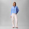 imageCalvin Klein Womens Cotton Poplin Cropped ShirtBlue Descent