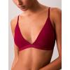 imageCalvin Klein Womens Form to Body Lightly Lined Triangle BraletteBeet Red