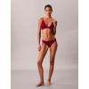 imageCalvin Klein Womens Form to Body Lightly Lined Triangle BraletteBeet Red