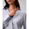 imageCalvin Klein Womens Hammered Satin Fitted ShirtBreezey Blue