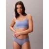 imageCalvin Klein Womens Invisibles Comfort Seamless Adjustable Skinny Strap Bralette BraBlue Tulip