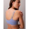 imageCalvin Klein Womens Invisibles Comfort Seamless Adjustable Skinny Strap Bralette BraBlue Tulip