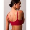 imageCalvin Klein Womens Invisibles Comfort Seamless Adjustable Skinny Strap Bralette BraRed Stamp