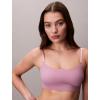 imageCalvin Klein Womens Invisibles Comfort Seamless Adjustable Skinny Strap Bralette BraSoft Mauve