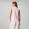 imageCalvin Klein Womens Johnny Collar Sleeveless TopBright White