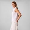 imageCalvin Klein Womens Johnny Collar Sleeveless TopBright White