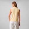 imageCalvin Klein Womens Johnny Collar Sleeveless TopFrench Vanilla