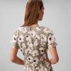 imageCalvin Klein Womens Matte Satin Short Sleeve Midi DressShadow Buttercup Floral Print