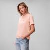 imageCalvin Klein Womens Monogram Logo Crewneck TShirtPink Sand