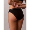 imageCalvin Klein Womens Motive Cotton Multipack Bikini Panty 2 PackBlackGrey HeatherScorched Denim