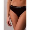 imageCalvin Klein Womens Motive Cotton Multipack Bikini Panty 2 PackBlackGrey HeatherScorched Denim