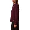 imageCalvin Klein Womens Satin ButtonDown ShirtBerry Glaze