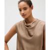 imageCalvin Klein Womens Satin Cowl Neck BlouseFossil