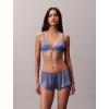 imageCalvin Klein Womens Signature Satin Boyshort PantyBlue Tulip