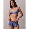 imageCalvin Klein Womens Signature Satin Boyshort PantyBlue Tulip