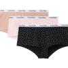 imageCalvin Klein Womens Carousel Logo Cotton Stretch Boyshort Panties 3 PackNymphs ThighCedarNew All Caps Ck Confetti Black