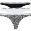 imageCalvin Klein Womens Carousel Logo Cotton Stretch Thong Panties Multipack