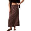 imageCalvin Klein Womens Commuter Long SkirtBotanical Brown